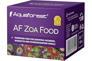 Aquaforest - AF ZOA Food 30 gr - Ricco food - cibo in polvere per Zoanthus, Ricordea, Rhodactis e altri coralli fungo