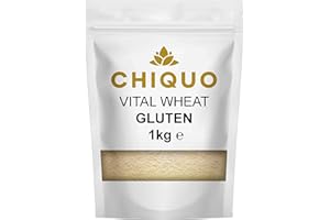 Chiquo Vital Wheat Gluten 1kg | High-Protein Flour Enhancer | Easy Mixing for Perfect Texture | Essential for Bread, Pizza & More