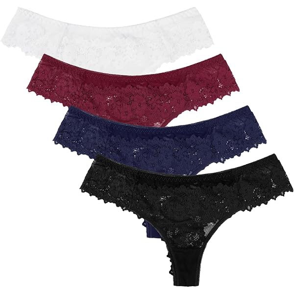 Lot De 5 Strings Femme Dentelle Gainants - Sans Couture, Ventre Plat - Sous-Vêtements Sexy Et Confortables