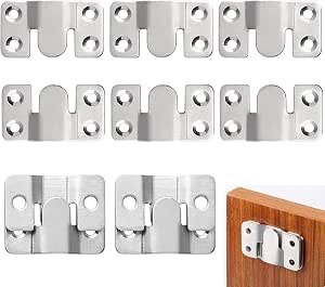 4x Unsichtbare Z-Clip Halterungen Aus Edelstahl – Bis 30 Kg, 2 Mm Dünn – Für Bilder, Spiegel, Kopfteile & Möbel
