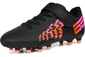 JABASIC Chaussures de Football pour Enfants Garçons et Filles