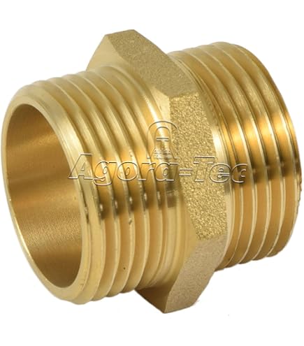 Agora-Tec Raccordo ad angolo retto in ottone, 20 mm su 1/2 pollici (18,7 mm) filettatura interna