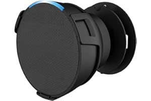 PETSTIBLE Soporte de pared para altavoces Echo-POP, diseño que ahorra espacio y gestión de cables (negro)