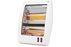 EDEN PULSE Estufa de cuarzo plana, anti-vuelco, 400-800W, ideal para calentar espacios pequeños y en exteriores.