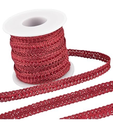 Nastro Decorativo Fiori Verga D'oro, 20 Iarde (18,29 M) X 1/2 Pollice, In Poliestere Glitter - Per Cucito, Artigianato, Decorazioni