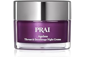 PRAI Ageless Throat & Decolletage Night Creme 50ml - Moisturising & Hydrating Formula, Two Types of Retinol - Brightens & Firms Skin - Anti-Ageing, Anti-Wrinkle Cream - Overnight Recovery Skincare