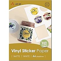 Carta Adesiva In Vinile Impermeabile Stampabile Di Alta Qualit&agrave;