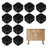 12 Furniture Riser, Heavy Duty Stackable Bed Risers for Furniture, Adjustable to 3.5cm Non-Slip Furniture Risers, Table Riser