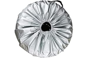 Gusengo Schutzhülle für Reserverad des Autos, Reifenabdeckung aus Stoff, Reserveradabdeckungen, wasserdicht, staubdicht, schneeabweisend, UV-Schutz, für Auto, Anhänger, Wohnmobil, LKW