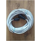 starnewstore Ttr 30 Metre 3x2.5 Kalın Kablo &Ccedil;ok Telli Beyaz Renk Izolasyonlu Topraklı Kau&ccedil;uk Tekli Seyyar Uzatma,Beyaz