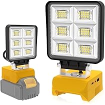 LANKA LED Work Light For Dewalt 20v Ax Battery - Upgraded 48W 4800L - View #8