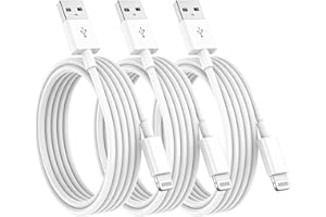 VNSMABIIT 3Pack for Apple iPhone Charger Cable 2M, USB A to Cable Lead 2 Meters, Fast Charging Phone Long Cables for iPhone 14 Pro Max 13 12 11 SE2 Xs Max XR X 8 Plus 7 6 Plus 5s SE