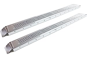2X Rampe de Chargement Acier galvanisé Moto ATV Quad Rail Collision 160x22.5x4.5cm 400kg