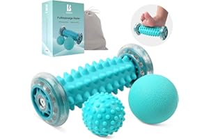 BOENFU Igelball Fußmassage Ball 3er Set Fußmassage Roller Faszienball für Füße, Innovativer Fußmassageroller Fuß Igelball zur Linderung von Muskelkater