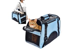 PETCUTE Transportadora para Gatos Transportín para Perros Bolsa de Transporte para Mascotas