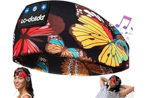 LC-dolida Auriculares para Dormire Bluetooth Regalo Hombre y Mujer, Auriculares Banda Deportiva Inalámbrico Diadema Decorativa Recargable Auriculares Bluetooth Dormire para Correr,Viajes y Relax