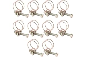 Akozon Tuyau Clips,1 pièces Ajustable Collier de Serrage Inox Tuyau Clips pour famille Tuyau d'eau, réservoir de gaz, tube d'automobiles, etc (16-19mm)