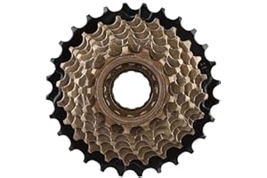 YOSOO HEALTH GEAR 8 Speed Cassette, Screw on 8 Speed Freewheel, Cycling Cassette, 8 Speed Bike Freewheel Cassette Sprocket Teeth Speed Freewheel Replacement Gear