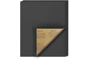 MAXMAN Sandpaper Sheets, 800 Grit Wet Dry Sandpaper Abrasive 9 x 11 Inch Silicon Carbide Arbitrary Shape Cropping for Metal Sanding and Automotive Polishing, Anti-Clogging 20 -Sheet