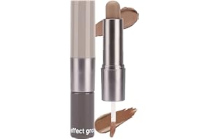 Erinde Contouring Stick Double Embout, Duo Crème et Liquide pour un Maquillage Sculptant, Correcteur Maquillage Naturel, Anticerne et Concealer Longue Tenue, Contour Visage Facile à Appliquer #01