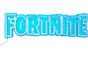Paladone Applique murale néon LED avec logo Fortnite, lampe de jeu sous licence officielle avec câble d'alimentation pour la maison, la chambre, la décoration, cadeau pour garçons