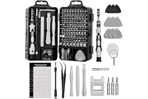 AOKITO Zestaw narzędzi dla mechaników precyzyjnych 122 w 1, zestaw wkrętaków do mechaniki precyzyjnej, zestaw mini śrubokrętów