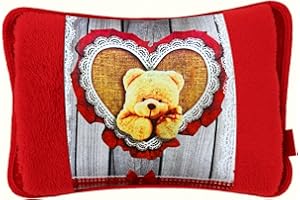 NARCISO Borsa Acqua Calda Elettrica per Ciclo, Mani, Schiena, Riscaldante, Scaldino Elettrico da Letto Scaldaletto Portatile, Boule Acqua Calda Elettrica, Sicura, Riscalda Velocemente (Teddy)