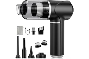 Piarhlie Aspiradora de Mano 30kPa Aspirador Coche sin Cable Potente | Mini Portátil Recargable con Motor sin…