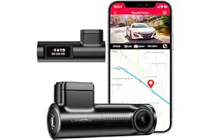 LINGDU 4K Dashcam Auto Vorne mit GPS WiFi, Autokamera mit Nachtsicht WDR, Auto Dashcam mit Englische Sprachsteuerung, Loop-Aufnahme, 170° Weitwinkel, Parküberwachung, G-Sensor (D500)