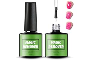 NIMISYRA 2 packs Gel Acrylic Nail Polish Remover, Magic Gel Remover, Peel Off In 3-5 Minutes, Easily & Effective Remove Gel Polish (10ml)