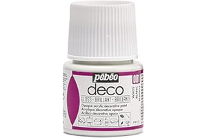 PEBEO Pébéo - Pintura acrílica multisoporte - Color Opaco - Acabado Brillante - Color Blanco - 45ml