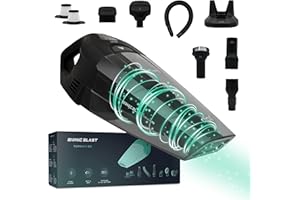 JAP Aspirateur à Main sans Fil Tornado 22,2V - Puissant 10000pA 150W Voiture - Silencieux Batterie Rechargeable - Humide et Sec - Noir