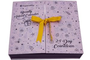 Hygiene Key 24 Day Countdown Beauty Advent Calendar 2023 | Cosmetic Advent Calendar with Premium Cosmetic Beauty Gifts for Christmas perfect for Body care, skin care, enthusiasts | Gifts for Her