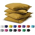 GoSports Official Regulation Cornhole Bean Bags Set (4 All Weather Bags) - 16 Colors Available - Gold