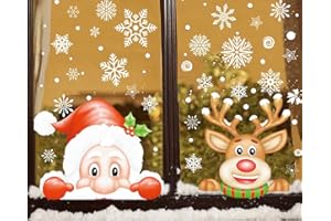 TBSCWYF Pegatinas Navidad para Ventanas adornos navideños Pegatina Copo de Nieve Navidad Decoración de Navidad para Ventana de Casa y Tienda Pegatinas Navidad para Ventanas Navidad Pegatina de Pared