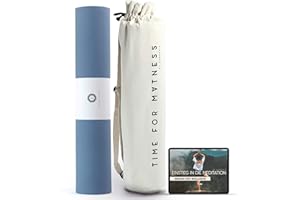 ‎AGREENIE aGreenie Yogamatte rutschfest schadstofffrei 6mm / 183x68cm Yoga Matte breiter aus hochwertigem TPE/antiallergene Yogamatten inkl. Yogamatte Tasche & E-Book/PARENT