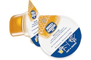 Menz&Gasser Miele di Fiori Snap&Squeeze, Miele Monodose, Aroma Floreale e Colore Ambrato, 100% Made in Italy, Ideale per uno Spuntino o per Colazione, 100 Porzioni x 20 g