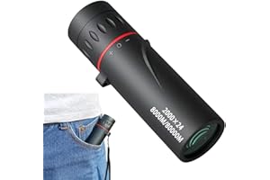 HIGYEE Telescopio monocular HD - Caza Salvaje 2000x24 | Pequeño monocular, telescopio al aire libre para Caza Fauna, Camping, Viajes