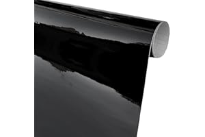 Arespark 6D Pellicola Adesiva di Carbonio,150X30cm, Nero Lucido,Adesivo Moto Impermeabile, Car Stickers Pellicola in Vinile in Fibra per Moto, Auto, Computer, Decorazione di Mobili