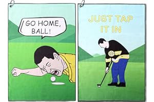 Funny Golf Gifts for Men, Ufkaa 2 PCS Novelty Towel, Joke Golf Secret Santa Present for Dad Grandad Golfer, Novelty Golfing Gift for Xmas Fathers Day Birthday, Golf Accessories for Golf Bags