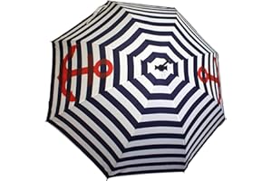Sonia Originelli Stockschirm Maritim Anker Streifen Regenschirm Schutz Farbe Marineblau