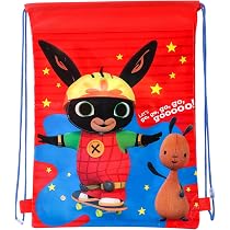 Zawadi Kinder-Sporttasche Mit Kordelzug – Leicht, Wasserabweisend, 44x33 Cm (Bing Bunny Design)