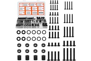 Xyxu TV Bracket Screws, 76PCS TV Mounting Screw Kit with M4 M5 M6 M8 Universal VESA Screws, Bolts, Spacers & Washers for Any Wall Mount or Stand – Perfect for Most Television Up to 80 Inch