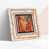 Pinecone Stone Picasso Avignonlu Kızlar Taş Duvar Tablosu - &Ccedil;er&ccedil;eveli Taş Tablo - Dekoratif Duvar Sanatı - Modern Ev ve Ofis 