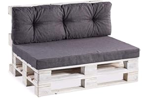 ‎GUTEKISSEN Gutekissen® Palettenkissen Palettenauflagen PPF (Set 120x80+120x40, Anthrazit)