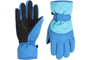 Pesaat Handschuhe Kinder Winter Wasserdicht Skihandschuhe Mädchen rutschfeste Winddichte Warme Fingerhandschuhe Jungen Fausthandschuhe