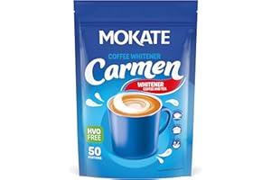 ‎MOKATE MOKATE® Kaffeeweißer Carmen Klassisch - 1 Pack - 200g - Coffee Whitener Classic Zip Bag - Reißverschlusstasche - Pulver Cremige Alternative Milch - Für Kaffee Tee - Hohe Qualität Sahnige Textur