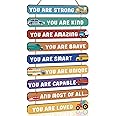 KAIRNE Inspirational Phrases Wall Plaque Colorful Construction Car Hanging Sign Boys Room Decor Motivational Quotes Wall Art Positive Phrases You Are Kind Hanging Plaque for Nursery Kids Bedroom Decor