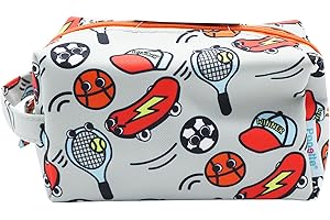 PONETTE - Trousse de toilette pour enfant, garçon, fille, adolescent, amusant, sac de toilette, trousse de voyage, trousse, marque espagnole, gris, Trousse de toilette pour enfant