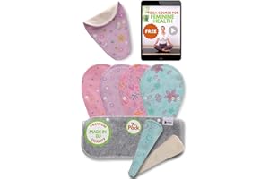 NATISSY Salvaslip Lavabili Cotone Organico TANGA; 7 Pezzi (S) Salvaslip Donna THONG MADE IN EU; Assorbenti Lavabili STRING senza PUL; Salvaslip Riutilizzabili per perdite vaginali, NON per il ciclo menstruale